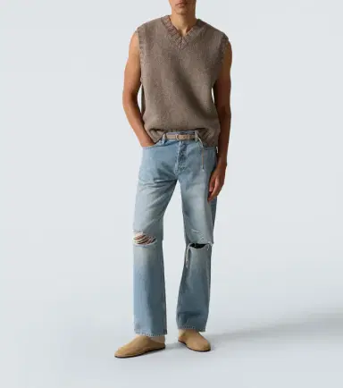 Frame Relaxed Jean distressed straight jeans | Thumbnail 2 Frame Relaxed Jean distressed straight jeans | Thumbnail 2