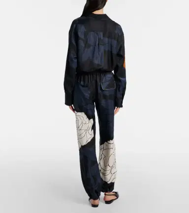 Victoria Beckham Floral twill cargo pants | Thumbnail 6 Victoria Beckham Floral twill cargo pants | Thumbnail 6