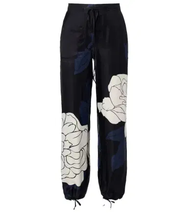Victoria Beckham Floral twill cargo pants | Thumbnail 1 Victoria Beckham Floral twill cargo pants | Thumbnail 1