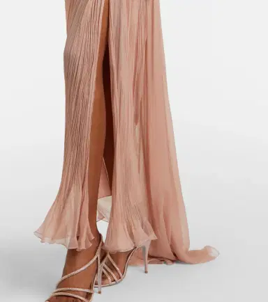 Maria Lucia Hohan Ananda pleated silk muslin bustier gown | Thumbnail 5 Maria Lucia Hohan Ananda pleated silk muslin bustier gown | Thumbnail 5