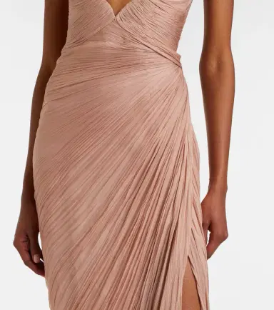 Maria Lucia Hohan Ananda pleated silk muslin bustier gown | Thumbnail 7 Maria Lucia Hohan Ananda pleated silk muslin bustier gown | Thumbnail 7