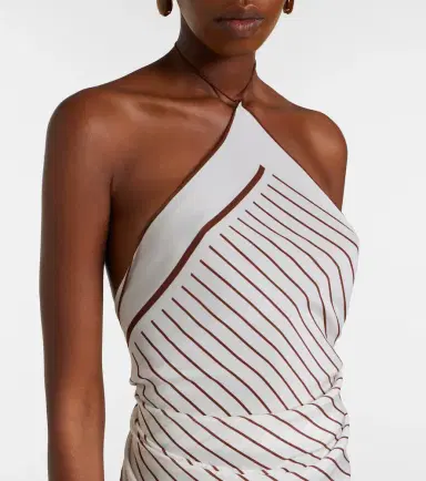 SIR. Marais striped halterneck silk top | Thumbnail 3 SIR. Marais striped halterneck silk top | Thumbnail 3