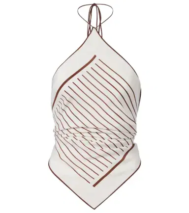SIR. Marais striped halterneck silk top | Thumbnail 1 SIR. Marais striped halterneck silk top | Thumbnail 1