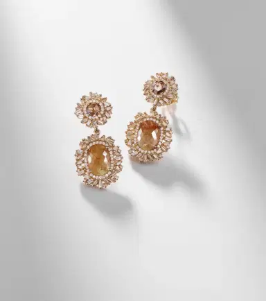 Suzanne Kalan Doublet 18kt gold drop earrings with diamonds | Thumbnail 5 Suzanne Kalan Doublet 18kt gold drop earrings with diamonds | Thumbnail 5