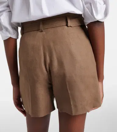 Ralph Lauren Collection Denise belted linen shorts | Thumbnail 2 Ralph Lauren Collection Denise belted linen shorts | Thumbnail 2