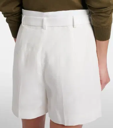 Ralph Lauren Collection Denise belted linen shorts | Thumbnail 3 Ralph Lauren Collection Denise belted linen shorts | Thumbnail 3