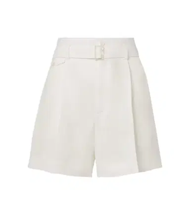 Ralph Lauren Collection Denise belted linen shorts | Thumbnail 1 Ralph Lauren Collection Denise belted linen shorts | Thumbnail 1