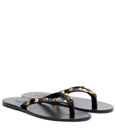 Valentino Garavani Rockstud leather thong sandals | Thumbnail 1 Valentino Garavani Rockstud leather thong sandals | Thumbnail 1