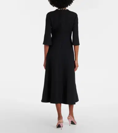 Valentino Crepe Couture embellished midi dress | Thumbnail 5 Valentino Crepe Couture embellished midi dress | Thumbnail 5