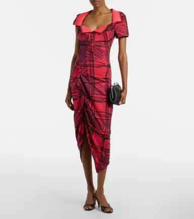 Vivienne Westwood Long Monday checked cotton polo dress | Thumbnail 5 Vivienne Westwood Long Monday checked cotton polo dress | Thumbnail 5