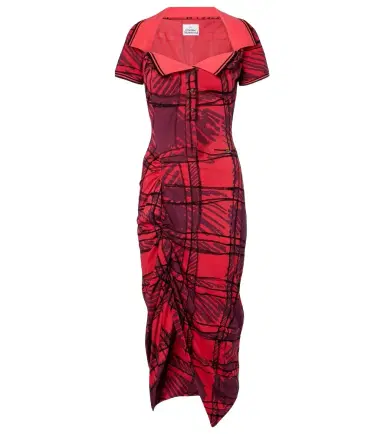 Vivienne Westwood Long Monday checked cotton polo dress | Thumbnail 1 Vivienne Westwood Long Monday checked cotton polo dress | Thumbnail 1