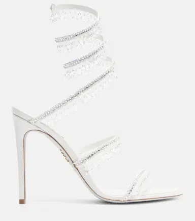 René Caovilla Chandelier embellished satin sandals | Thumbnail 4 René Caovilla Chandelier embellished satin sandals | Thumbnail 4
