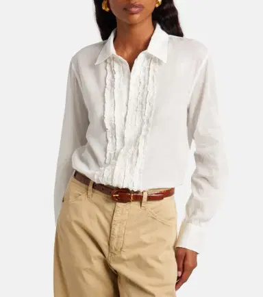Nili Lotan Nathael ruffled cotton poplin shirt | Thumbnail 6 Nili Lotan Nathael ruffled cotton poplin shirt | Thumbnail 6