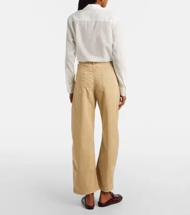 Nili Lotan Tribeca cotton twill barrel-leg pants | Thumbnail 3 Nili Lotan Tribeca cotton twill barrel-leg pants | Thumbnail 3