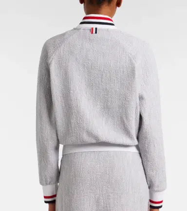 Thom Browne Cotton-blend bomber jacket | Thumbnail 4 Thom Browne Cotton-blend bomber jacket | Thumbnail 4