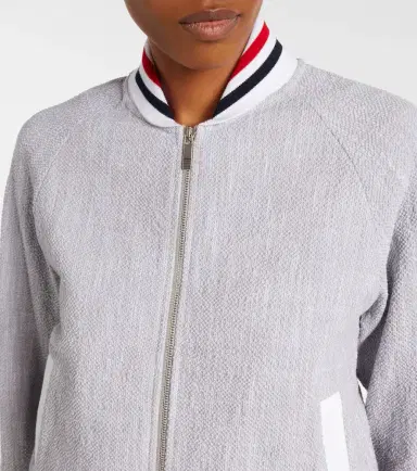 Thom Browne Cotton-blend bomber jacket | Thumbnail 6 Thom Browne Cotton-blend bomber jacket | Thumbnail 6