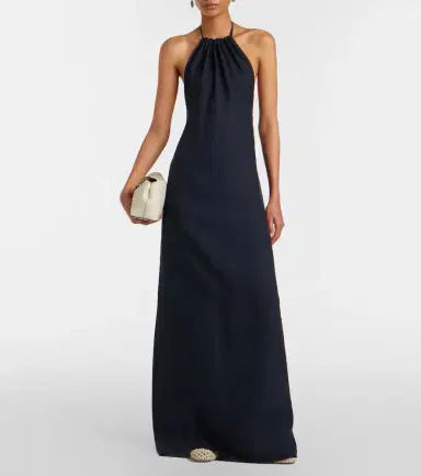 Nili Lotan Lelia halterneck linen maxi dress | Thumbnail 3 Nili Lotan Lelia halterneck linen maxi dress | Thumbnail 3