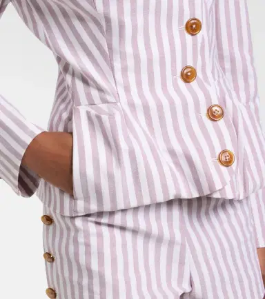 Vivienne Westwood Drunken Tailored striped cotton jacket | Thumbnail 3 Vivienne Westwood Drunken Tailored striped cotton jacket | Thumbnail 3