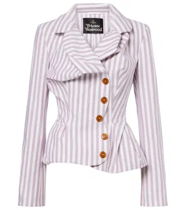 Vivienne Westwood Drunken Tailored striped cotton jacket | Thumbnail 1 Vivienne Westwood Drunken Tailored striped cotton jacket | Thumbnail 1