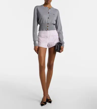 Vivienne Westwood Bea cropped cotton and cashmere cardigan | Thumbnail 2 Vivienne Westwood Bea cropped cotton and cashmere cardigan | Thumbnail 2