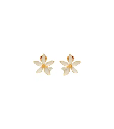 Oscar de la Renta Orange Blossom enamel earrings | Thumbnail 1 Oscar de la Renta Orange Blossom enamel earrings | Thumbnail 1