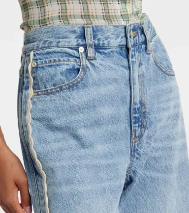 Frame Crochet Bow cropped wide-leg jeans | Thumbnail 6 Frame Crochet Bow cropped wide-leg jeans | Thumbnail 6