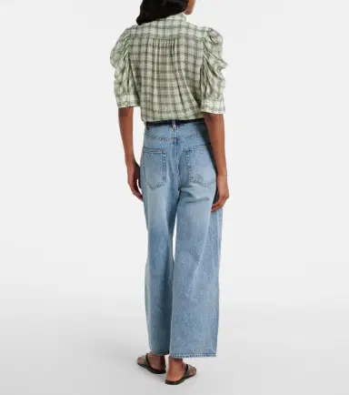 Frame Crochet Bow cropped wide-leg jeans | Thumbnail 7 Frame Crochet Bow cropped wide-leg jeans | Thumbnail 7