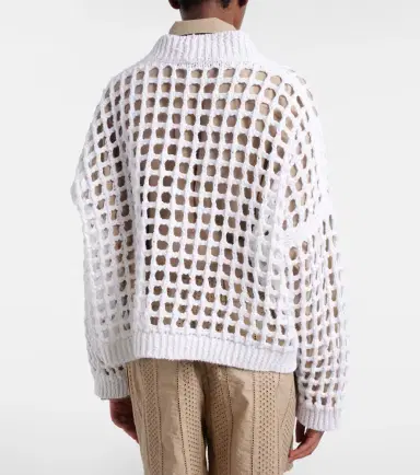 Brunello Cucinelli Open-knit cotton cardigan | Thumbnail 2 Brunello Cucinelli Open-knit cotton cardigan | Thumbnail 2