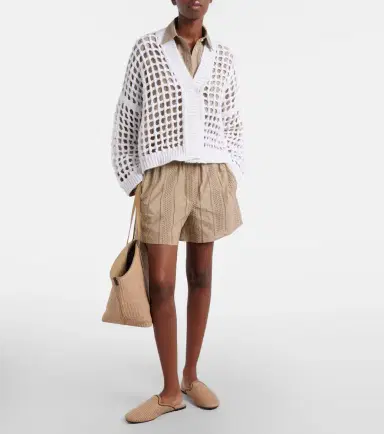 Brunello Cucinelli Open-knit cotton cardigan | Thumbnail 4 Brunello Cucinelli Open-knit cotton cardigan | Thumbnail 4