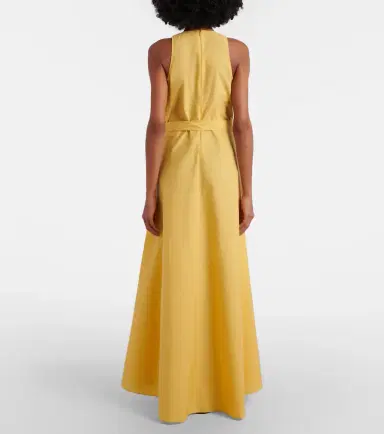 Brunello Cucinelli Belted cotton-blend maxi dress | Thumbnail 3 Brunello Cucinelli Belted cotton-blend maxi dress | Thumbnail 3