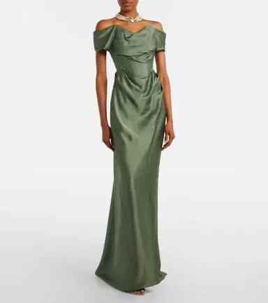 Vivienne Westwood Nova Cocotte draped satin bustier gown | Thumbnail 2 Vivienne Westwood Nova Cocotte draped satin bustier gown | Thumbnail 2