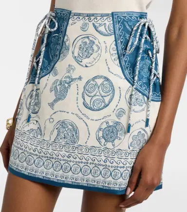 Alemais Alémais Lucky printed linen miniskirt | Thumbnail 2 Alemais Alémais Lucky printed linen miniskirt | Thumbnail 2