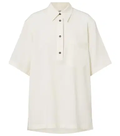 TOTEME Oversized polo shirt | Thumbnail 1 TOTEME Oversized polo shirt | Thumbnail 1