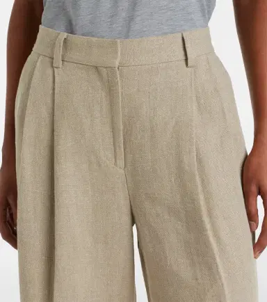 TOTEME Cropped linen wide-leg pants | Thumbnail 5 TOTEME Cropped linen wide-leg pants | Thumbnail 5