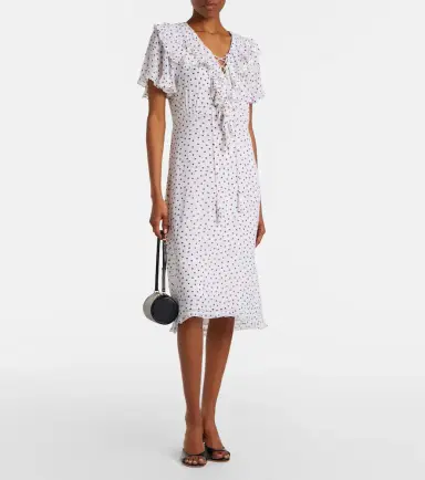 Dorothee Schumacher Dancing Dots polka-dot georgette midi dress | Thumbnail 3 Dorothee Schumacher Dancing Dots polka-dot georgette midi dress | Thumbnail 3