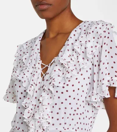 Dorothee Schumacher Dancing Dots polka-dot georgette midi dress | Thumbnail 4 Dorothee Schumacher Dancing Dots polka-dot georgette midi dress | Thumbnail 4