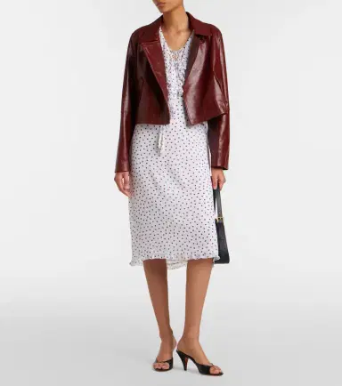 Dorothee Schumacher Broken Shine cropped leather jacket | Thumbnail 2 Dorothee Schumacher Broken Shine cropped leather jacket | Thumbnail 2