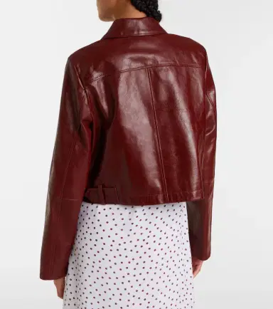 Dorothee Schumacher Broken Shine cropped leather jacket | Thumbnail 6 Dorothee Schumacher Broken Shine cropped leather jacket | Thumbnail 6