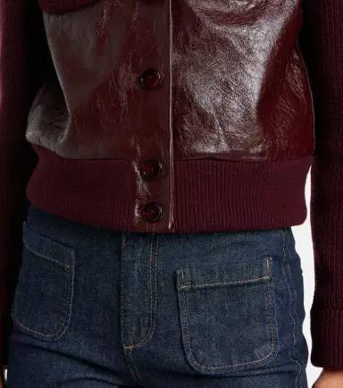 Dorothee Schumacher It's A Match cropped leather jacket | Thumbnail 4 Dorothee Schumacher It's A Match cropped leather jacket | Thumbnail 4