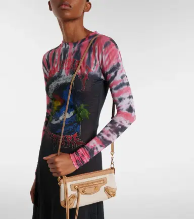 Balenciaga Le City Mini canvas and suede shoulder bag | Thumbnail 6 Balenciaga Le City Mini canvas and suede shoulder bag | Thumbnail 6