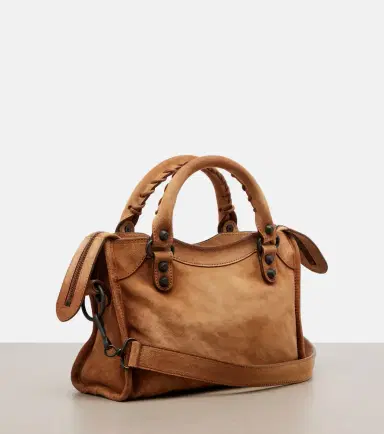 Balenciaga Le City Mini suede top-handle bag | Thumbnail 3 Balenciaga Le City Mini suede top-handle bag | Thumbnail 3
