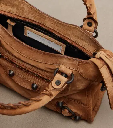 Balenciaga Le City Mini suede top-handle bag | Thumbnail 4 Balenciaga Le City Mini suede top-handle bag | Thumbnail 4