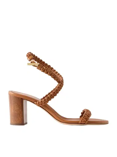 Gianvito Rossi Ubud 70 Braided Leather Sandals | Thumbnail 1 Gianvito Rossi Ubud 70 Braided Leather Sandals | Thumbnail 1