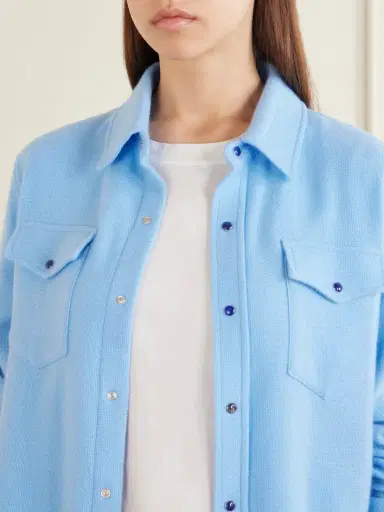 God’s True Cashmere Lagoon Cashmere Shirt | Thumbnail 5 God’s True Cashmere Lagoon Cashmere Shirt | Thumbnail 5