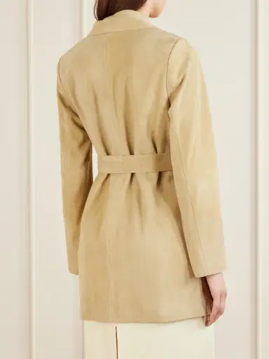 Nour Hammour Kerry Belted Suede Jacket | Thumbnail 3 Nour Hammour Kerry Belted Suede Jacket | Thumbnail 3