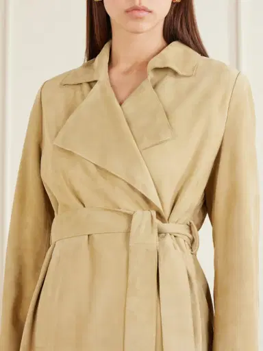 Nour Hammour Kerry Belted Suede Jacket | Thumbnail 4 Nour Hammour Kerry Belted Suede Jacket | Thumbnail 4