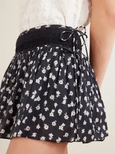 Posse Danielle Floral-print Lace-trimmed Cotton-voile Mini Skirt | Thumbnail 4 Posse Danielle Floral-print Lace-trimmed Cotton-voile Mini Skirt | Thumbnail 4