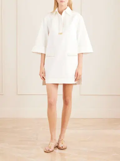 Zimmermann Roselight Paneled Denim Mini Dress | Thumbnail 3 Zimmermann Roselight Paneled Denim Mini Dress | Thumbnail 3