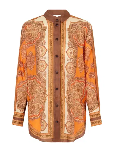 Zimmermann Mahon Dolman Printed Silk-satin Shirt | Thumbnail 1 Zimmermann Mahon Dolman Printed Silk-satin Shirt | Thumbnail 1