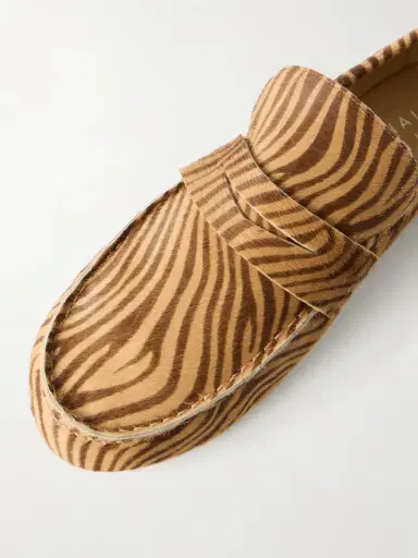 Jamie Haller Zebra-print Calf Hair Penny Loafers | Thumbnail 5 Jamie Haller Zebra-print Calf Hair Penny Loafers | Thumbnail 5